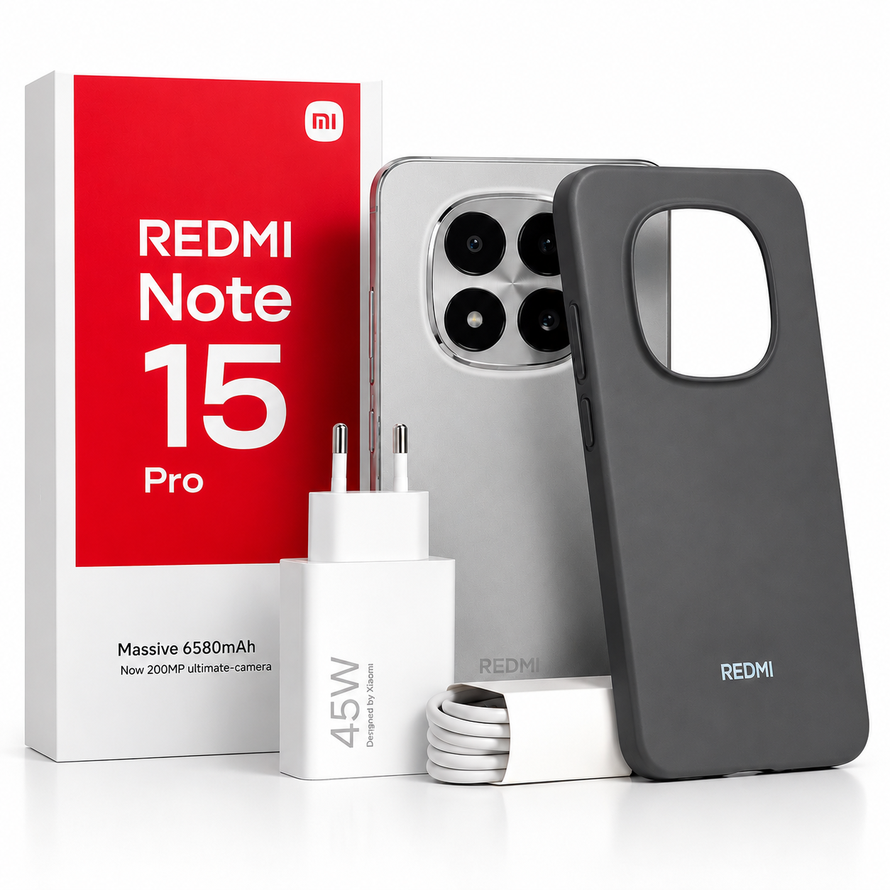 Redmi Note 15 Pro  16Go 256Go – Caméra 200MP, Batterie 6500mAh | Kadmarket Gabon